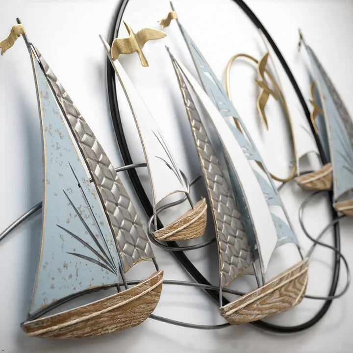Sailboat Metal Wall Art