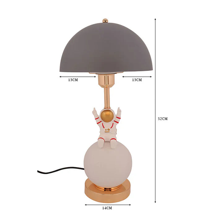 Astronaut Table Lamp with Dome Shade