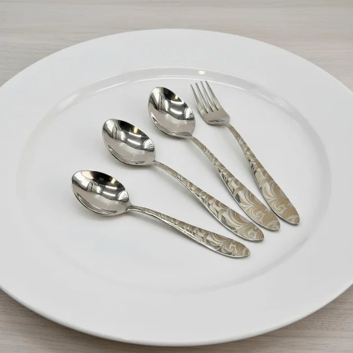 Lotus Design Stainless Steel Cutlery Set 24