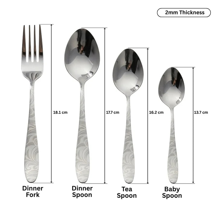 Lotus Design Stainless Steel Cutlery Set 24