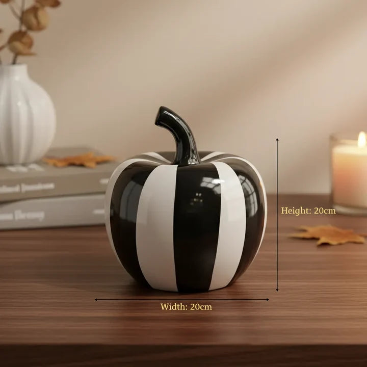 Midnight Ceramic Apple Decor Accent