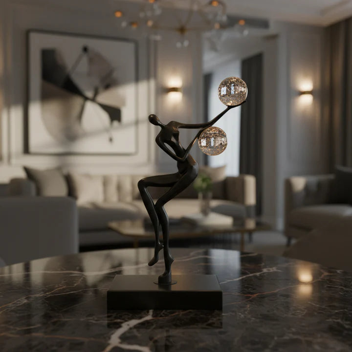Dancing Ball Abstract Figure Showpiece