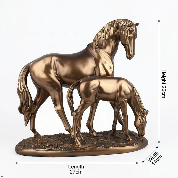 Horse Statue Creative Decorative Figurine for Fireplace Tabletop Organizer