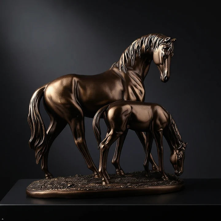 Horse Statue Creative Decorative Figurine for Fireplace Tabletop Organizer