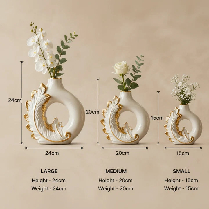 Feather Loop Vase Set
