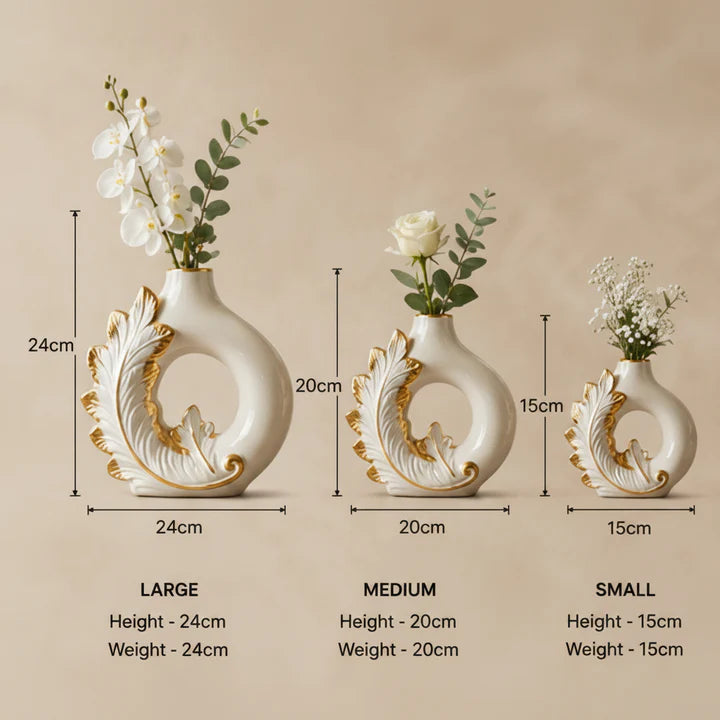 Feather Loop Vase Set
