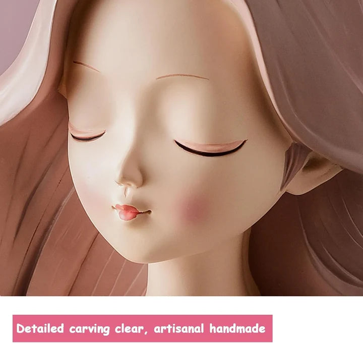 Decorative Girl Tray Showpiece Tabletop Organizer