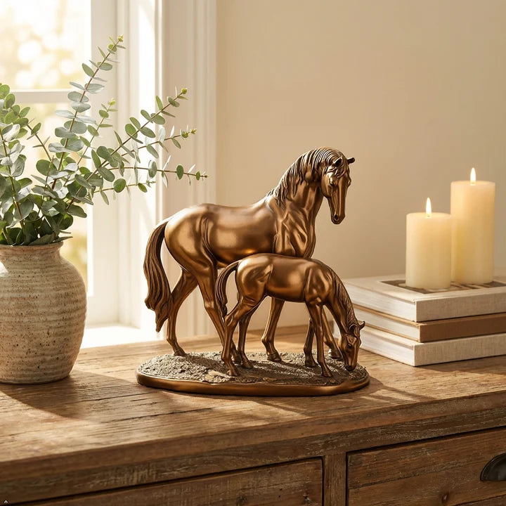 Horse Statue Creative Decorative Figurine for Fireplace Tabletop Organizer