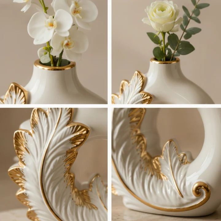 Feather Loop Vase Set