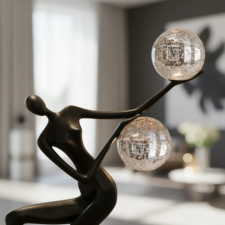 Dancing Ball Abstract Figure Showpiece