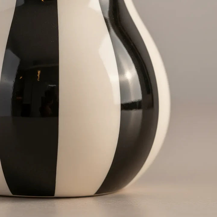 Luxe Black & White Pear Sculpture