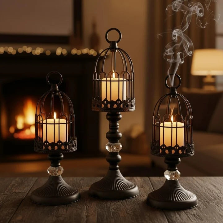 Chritmas Candle Holder Set of 3