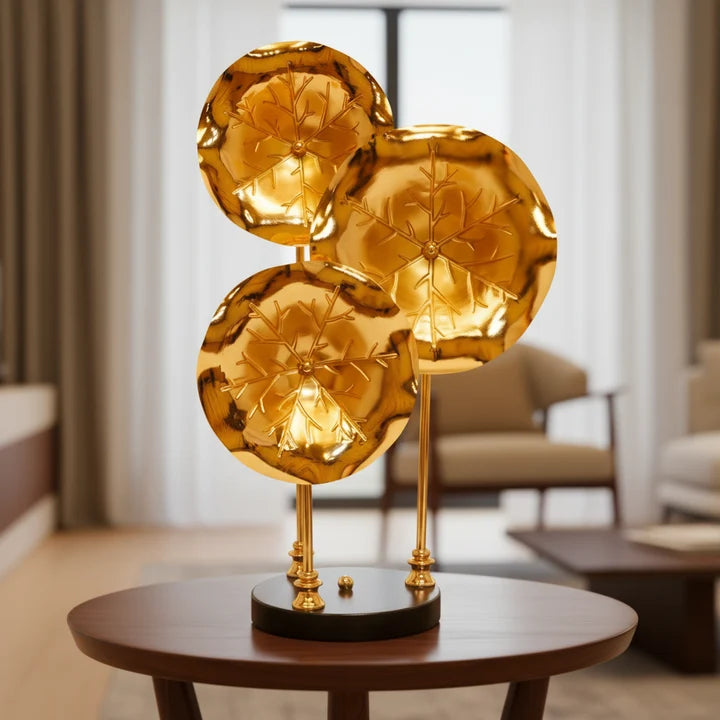 Golden Metal Decorative Table Showpiece