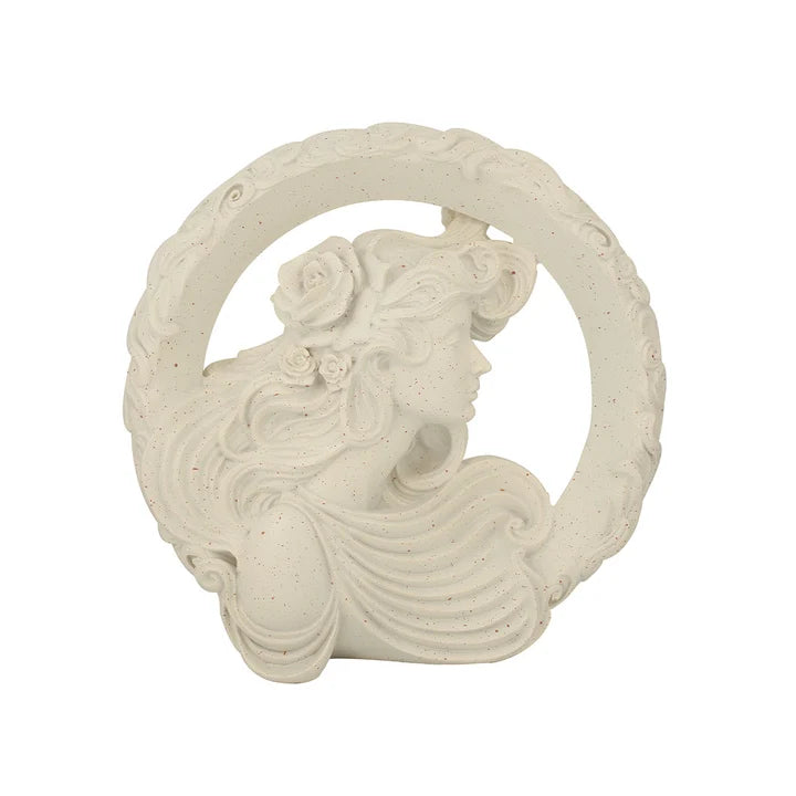 Art Nouveau Female Profile Sculpture