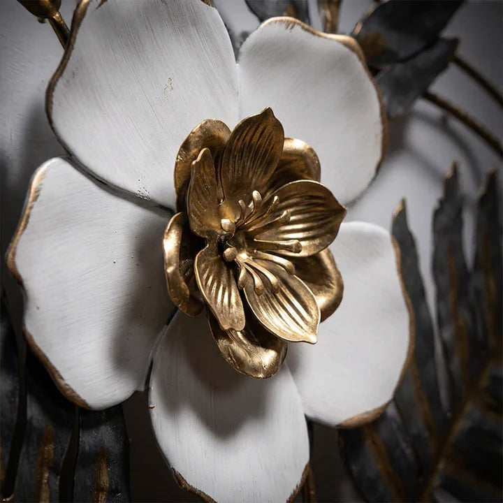 FC: Floral Vase Metal Wall Art