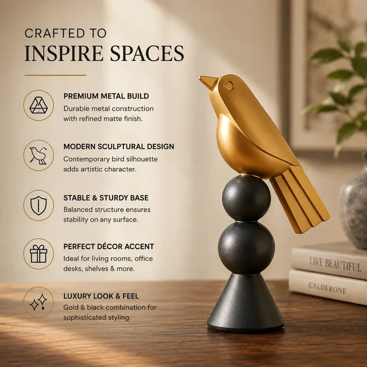 Bird Sculptural Decor Accent