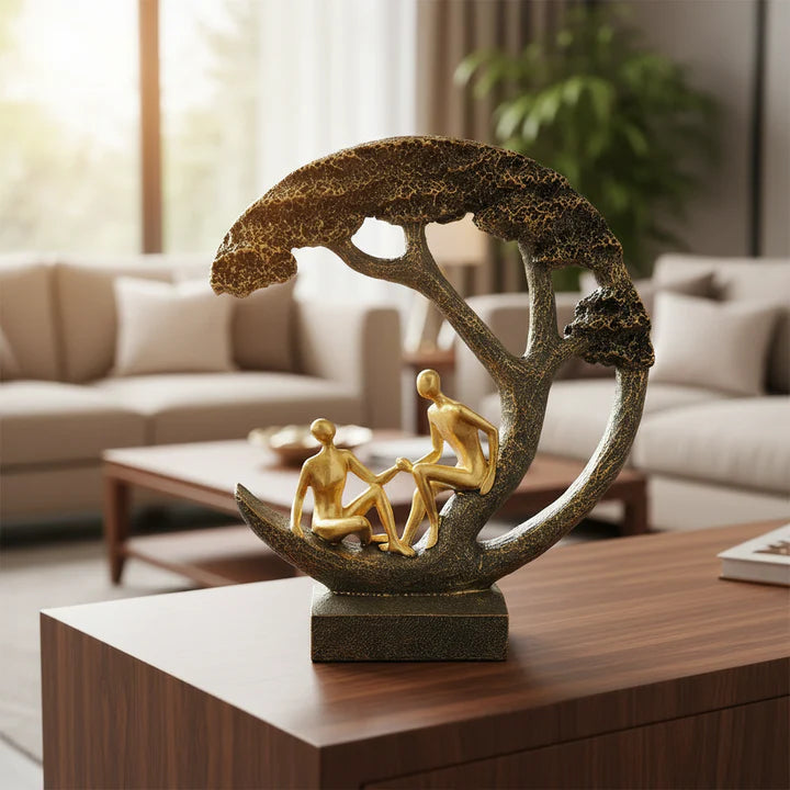 Modern Couple "Tree of Life" Sculpture
