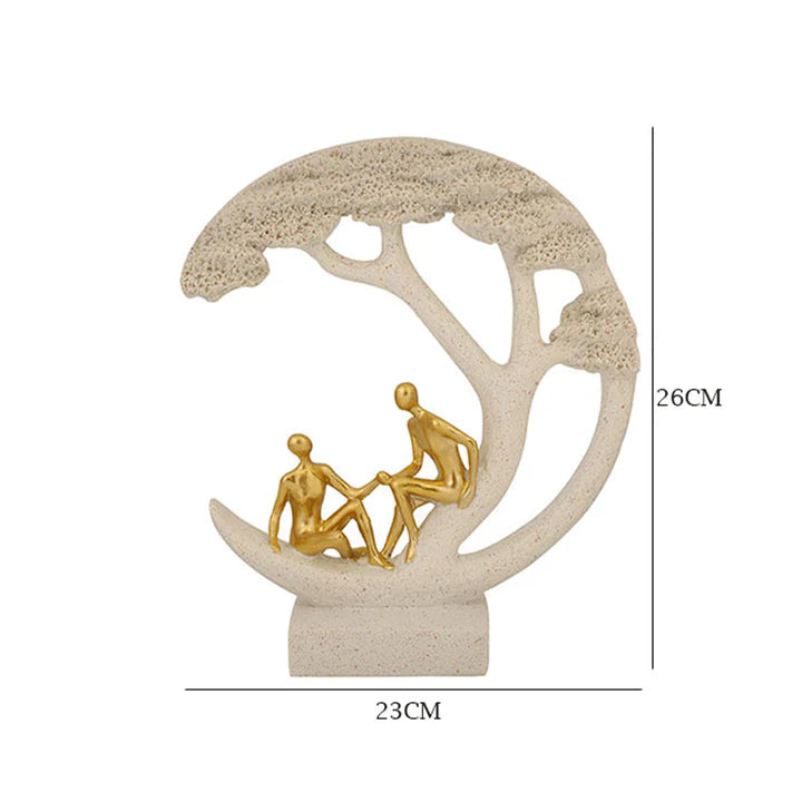 Modern Couple "Tree of Life" Sculpture