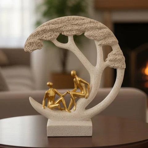 Modern Couple "Tree of Life" Sculpture