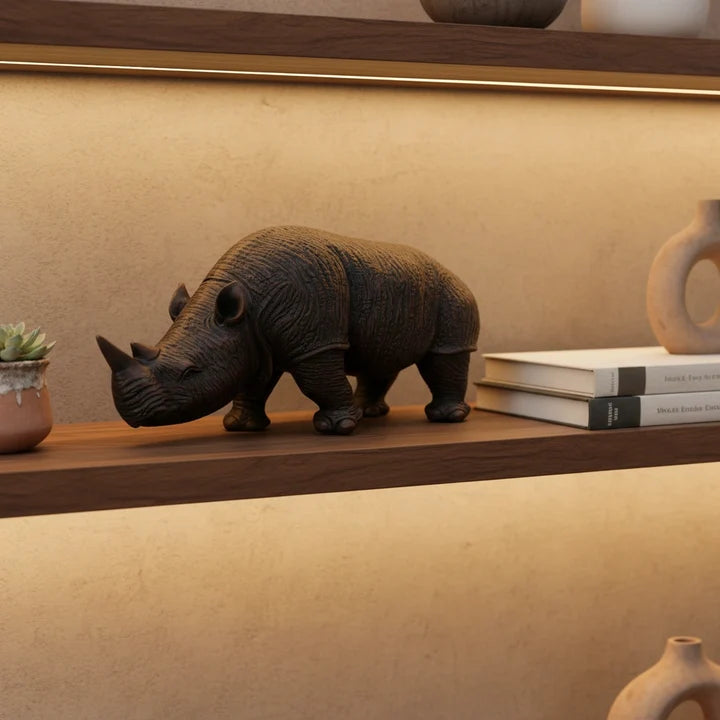 Safari Luxe Rhino Decor Accent