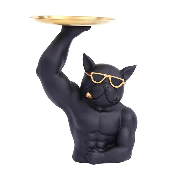 Bull Dog Tray Showpiece Tabletop Organizer
