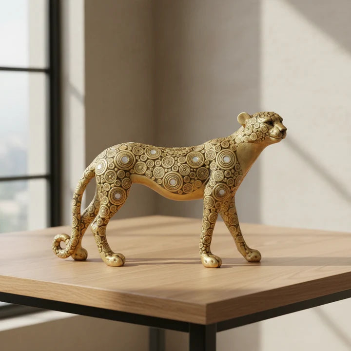 Regal Orbit Leopard Showpiece