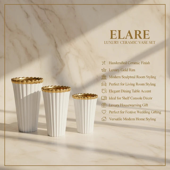 Aurelia Luxury Ceramic Vase Set