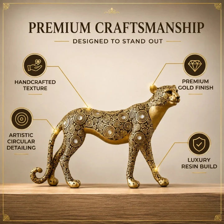 Regal Orbit Leopard Showpiece