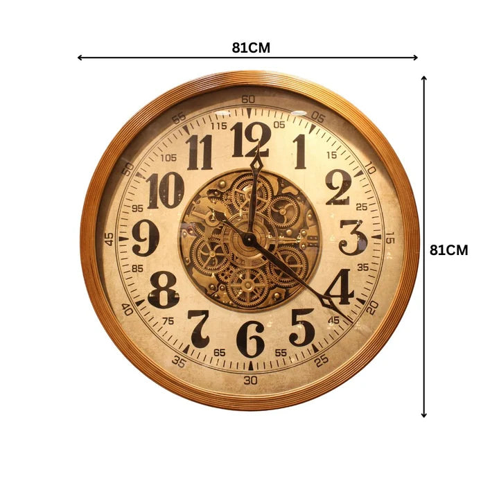 Vintage Gear Wall Clock