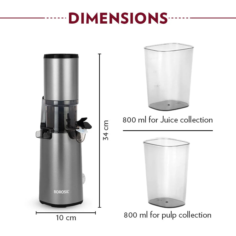BOROSIL Smart Juice Slow Juicer
