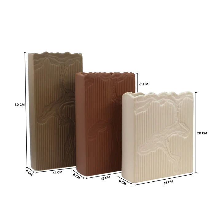 Home Decor Ceramic Vases | Set of 3