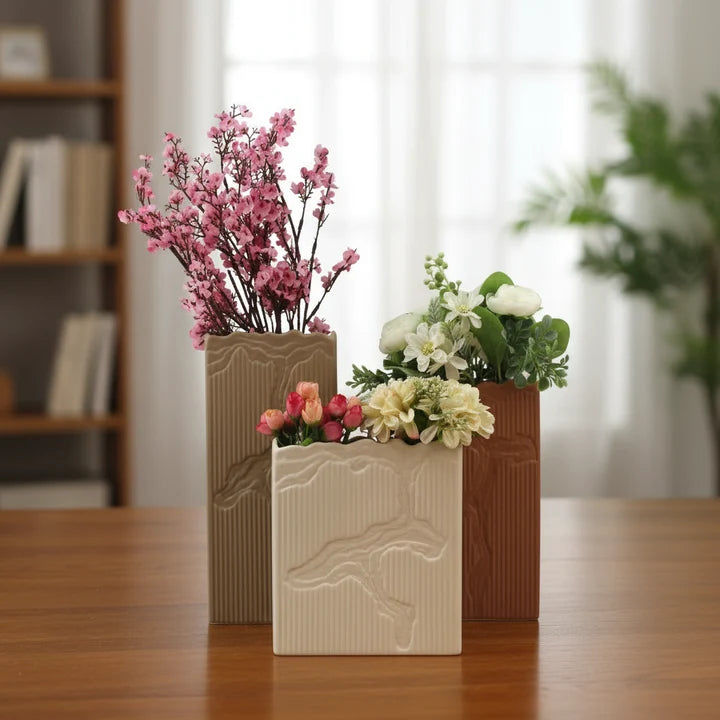 Home Decor Ceramic Vases | Set of 3