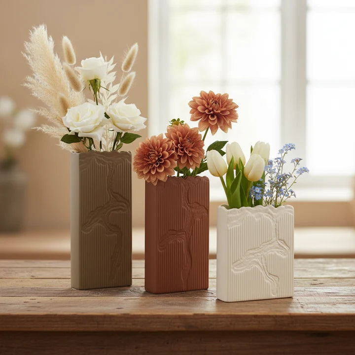 Home Decor Ceramic Vases | Set of 3