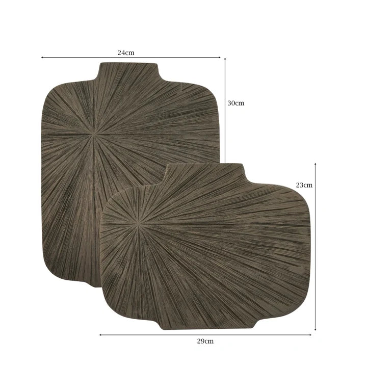 Matte Brown Tabletop Flower Vases