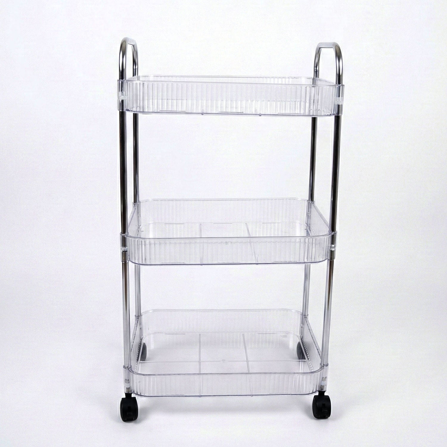 3 Layer Multipurpose Storage Trolley With Wheels