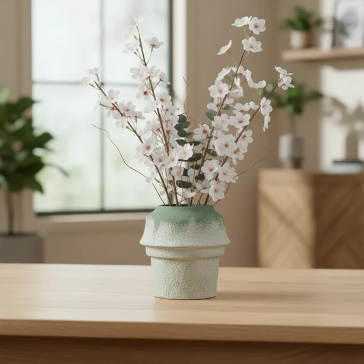 Modern Textured Ceramic Vase Set