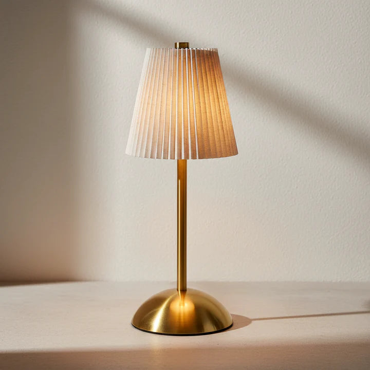 LuxeGlow Tap Lamp – Cream Speckled Edition