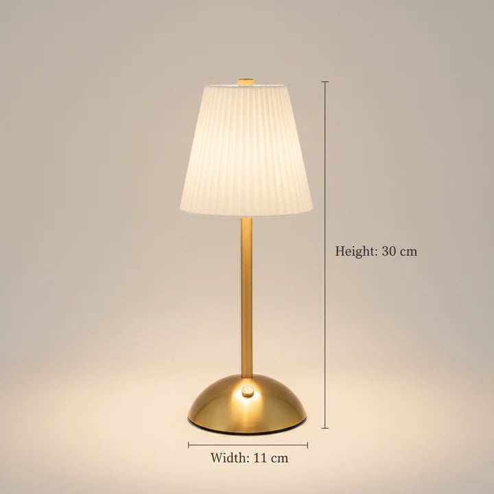 LuxeGlow Tap Lamp – Classic Cream Edition