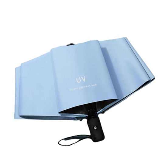 UV Protection Umbrella for Sun & Rain | 3 Fold Auto Open & Close | Windproof Compact Travel, Lightweight & Durable with 8 Rib Frame, Stylish All Weather Unisex for Men, Women & Kids-