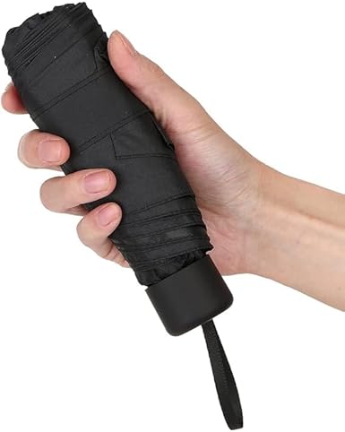 UV protection Umbrella Automatic open close for rain and sun protection 3 fold umbrella for men women kids boys girls big size large three fold stylish folding under windproof travel Black colour