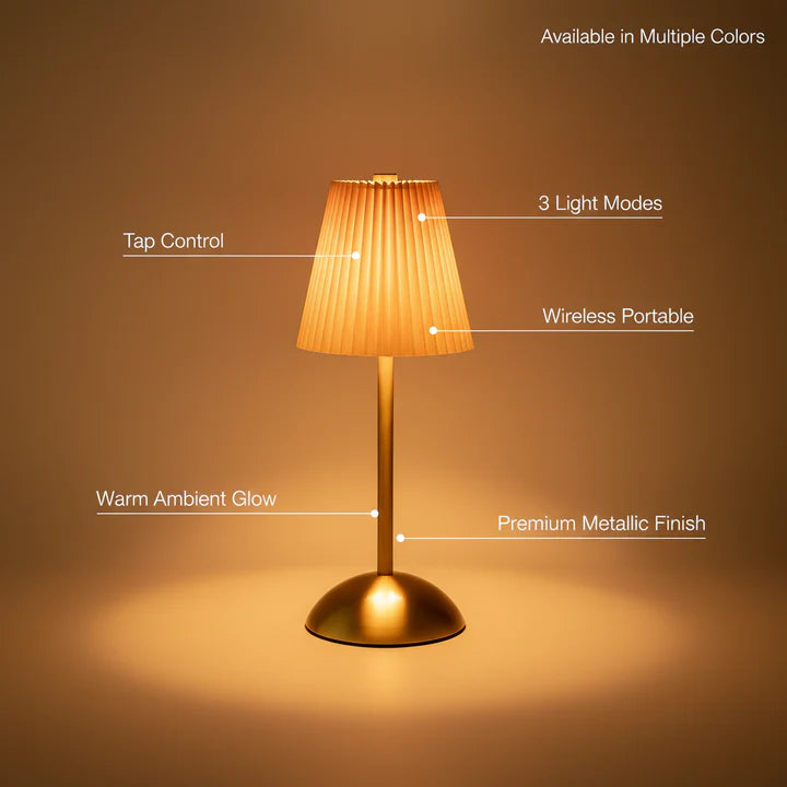 LuxeGlow Tap Lamp – Soft Orange Edition